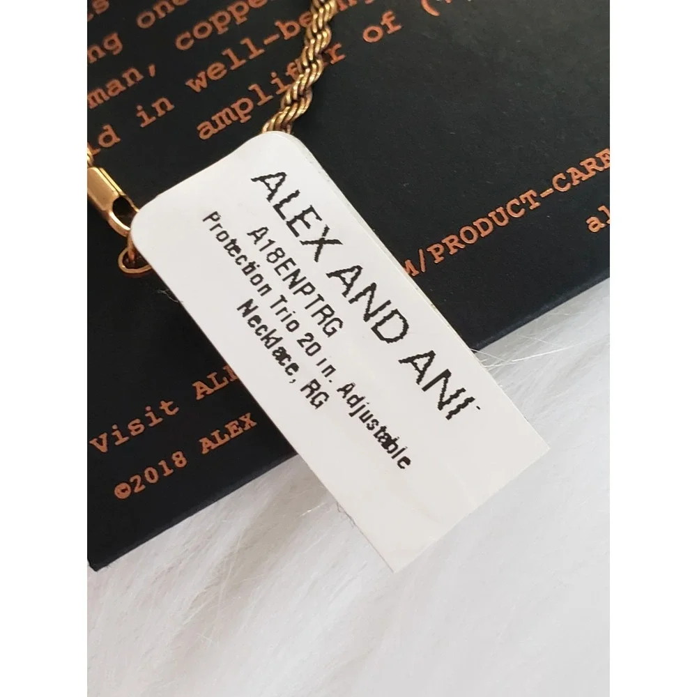 NEW TRIO ALEX AND ANI Hamsa EVIL EYE CRYSTAL INFUSION Necklace SWAROVSKI